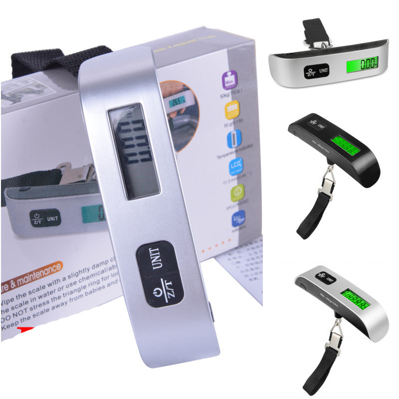 50kg Lcd Luggage Scale Electronic Digital Portable Suitcase Travel Scale Weighs Baggage Bag Hanging Scales Balance Weight